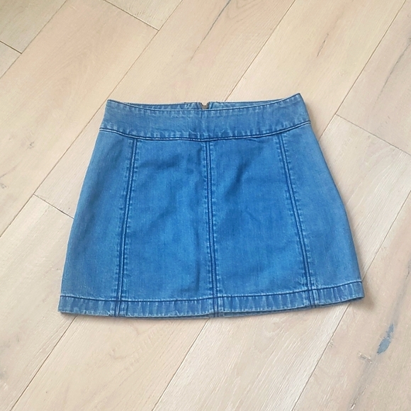 Free People jean skirt - Picture 2 of 7